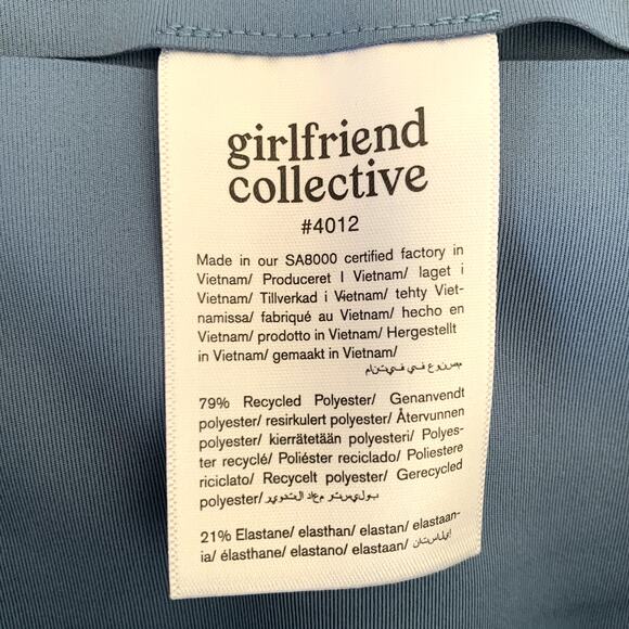 NWT Girlfriend Collective High Waist Capri Leggings in Monarch Blue - Picture 6 of 11